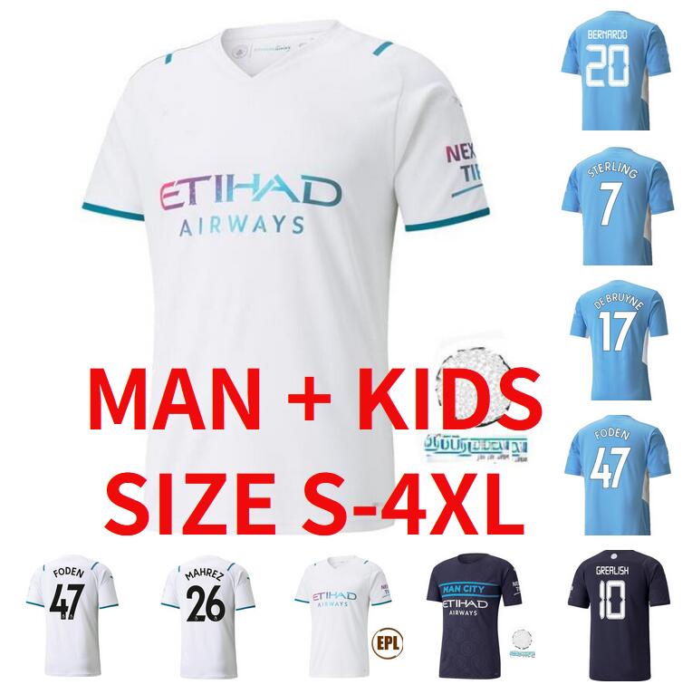 SIZE S-4XL STERLING GREALISH DE BRUYNE CITY soccer jerseys 21 22 BERNARDO MAHREZ G. JESUS FERRAN FODEN 2021 2022 Man kids Kit football shirts uniform, Black;yellow
SIZE S-4XL STERLING GREALISH DE BRUYNE CITY soccer jerseys 21 22 BERNARDO MAHREZ G. JESUS FERRAN FODEN 2021 2022 Man kids Kit football shirts uniform, Black;yellow