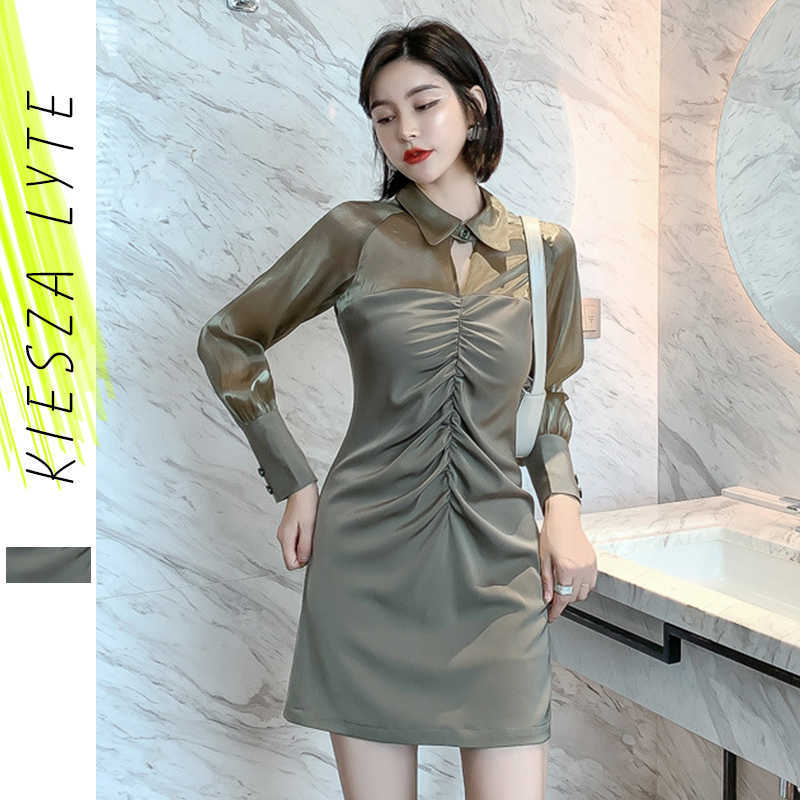 Korean Casual Women Shirt Dress Office Ladies Elegant Long Sleeve Patchwork Mini Dresses Spring Female Vestidos 210608, Green
Korean Casual Women Shirt Dress Office Ladies Elegant Long Sleeve Patchwork Mini Dresses Spring Female Vestidos 210608, Green