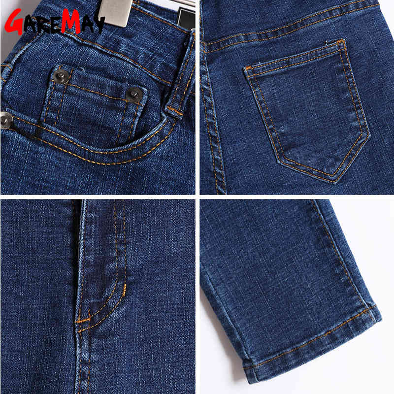 Stretch Skinny Women's Jeans Female Slim High Waist for Women Denim Pencil Pants Blue Woman Spring 210428