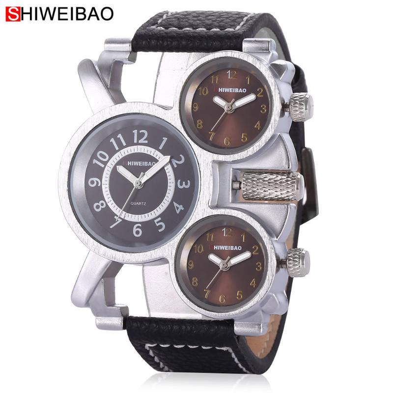 Wristwatches Shiweibao Watches Men Watch Casual Quartz 3 Time Zones Military Relogio Masculino Clock Male Wrist, Brown
Wristwatches Shiweibao Watches Men Watch Casual Quartz 3 Time Zones Military Relogio Masculino Clock Male Wrist, Brown