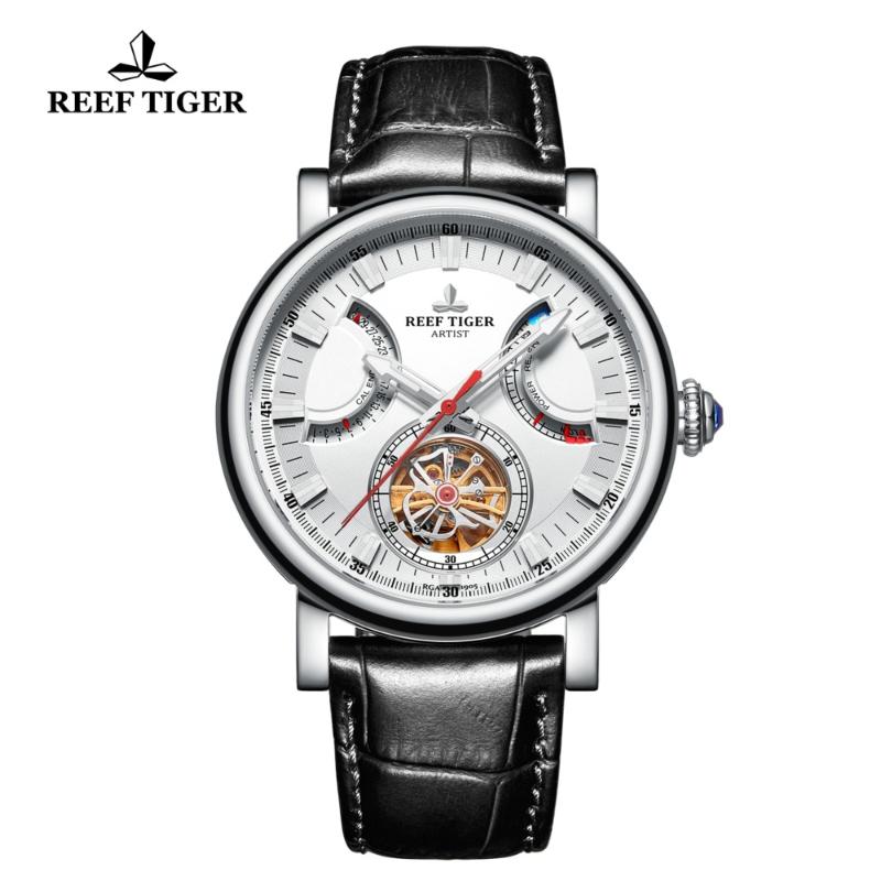 Wristwatches Reef Tiger/RT Fashion Dress Mens Watches Steel White Dial Sapphire Glass Automatic Black Leather Strap Watch RGA1950, Rga1950-ywb
Wristwatches Reef Tiger/RT Fashion Dress Mens Watches Steel White Dial Sapphire Glass Automatic Black Leather Strap Watch RGA1950, Rga1950-ywb