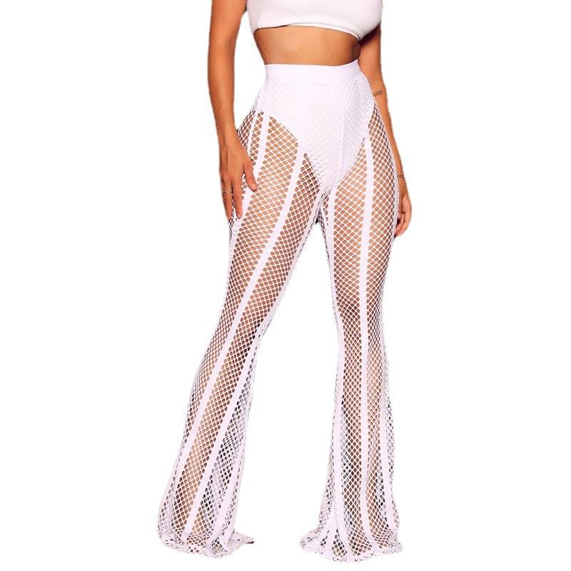 Women' Swimwear Swimsuit Women Cover Up Pants High Waist Bikini Set Fashion See Through Grid Splice Sexy Beach Bathing Suit, White
Women' Swimwear Swimsuit Women Cover Up Pants High Waist Bikini Set Fashion See Through Grid Splice Sexy Beach Bathing Suit, White