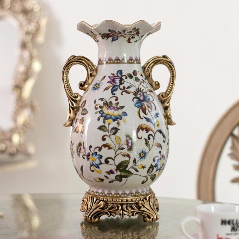European Style Retro Porcelain Vase Ornaments Home Furnishing Decor Living Room Large Vases