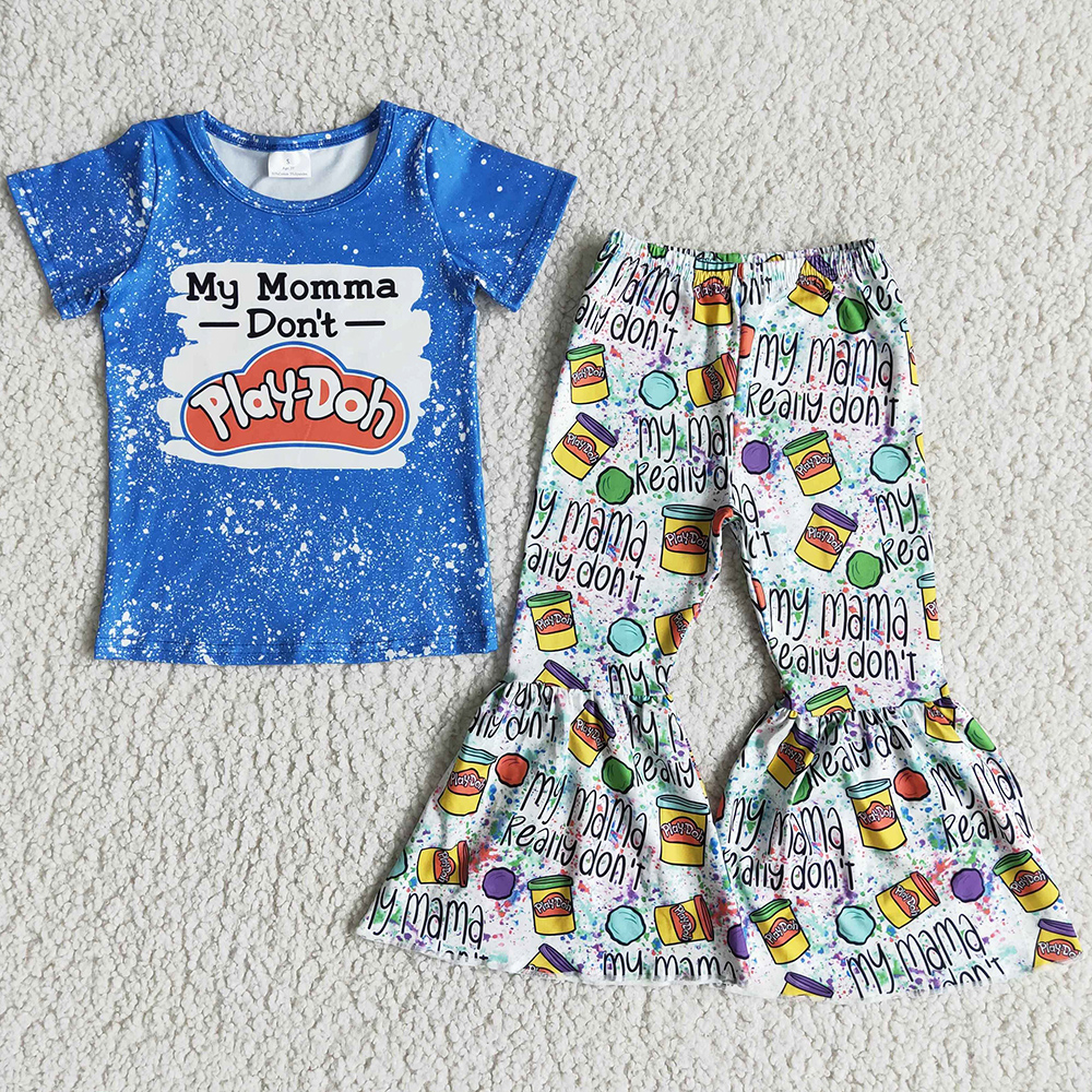Boutique Kids Clothing Girls Sets Fashion Toddler Baby Girl Clothes Short Sleeve Bell Bottom Outfits Spring Summer High Qualiy Kid Set Wholesale Children Outfit, Multi
Boutique Kids Clothing Girls Sets Fashion Toddler Baby Girl Clothes Short Sleeve Bell Bottom Outfits Spring Summer High Qualiy Kid Set Wholesale Children Outfit, Multi