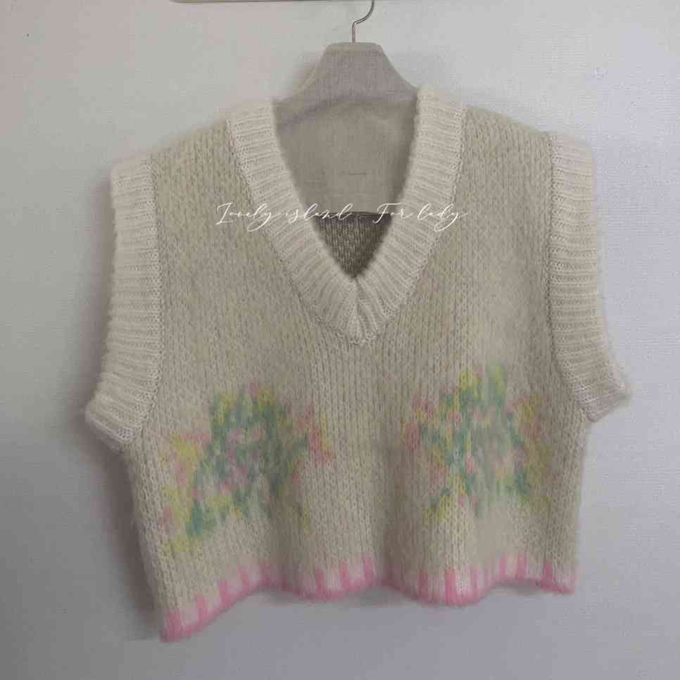 Loose Sleeveless Sweater Spring Autumn Women Vest Sweaters Knitting Vest Joker Knitted Vest Wool Oversize Girls Pullover 210515