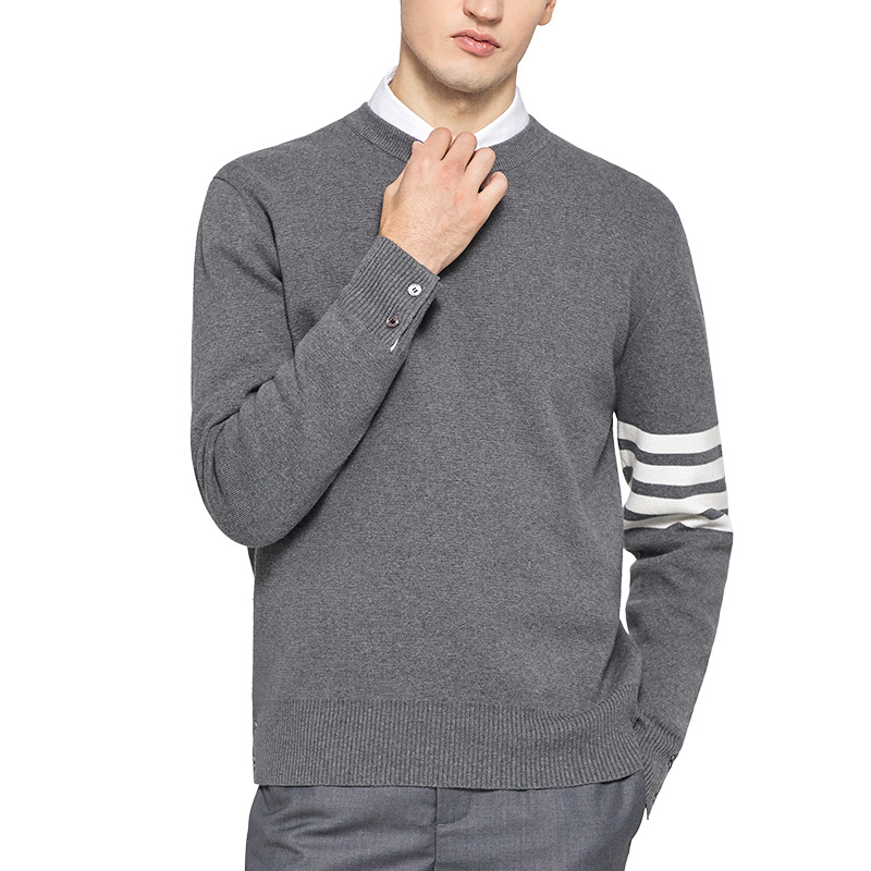 Tb Thom Fashion Sweaters Men Slim Fit O-neck Pullovers Clothing Striped Cotton Solid Thick Winter Casual Coat, Pink
Tb Thom Fashion Sweaters Men Slim Fit O-neck Pullovers Clothing Striped Cotton Solid Thick Winter Casual Coat, Pink