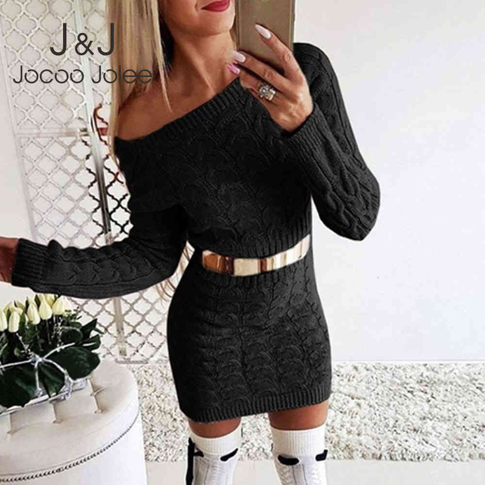 Jocoo Jolee Women Vintage Twist Sweater Dress Women Winter Long Sleeve Bodycon Knitted Mini Dress Elegant Robe Pull Femme 210518, Gray 2
Jocoo Jolee Women Vintage Twist Sweater Dress Women Winter Long Sleeve Bodycon Knitted Mini Dress Elegant Robe Pull Femme 210518, Gray 2