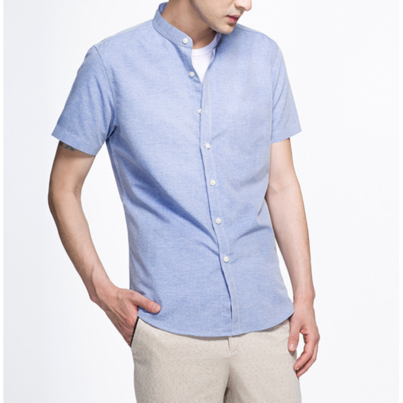 Summer Men's Short-sleeved Shirt Stand-up Collar Single-breasted Simple Young T-Shirt with Soft Comfortable Fabric Casual Tops, Grey
Summer Men's Short-sleeved Shirt Stand-up Collar Single-breasted Simple Young T-Shirt with Soft Comfortable Fabric Casual Tops, Grey