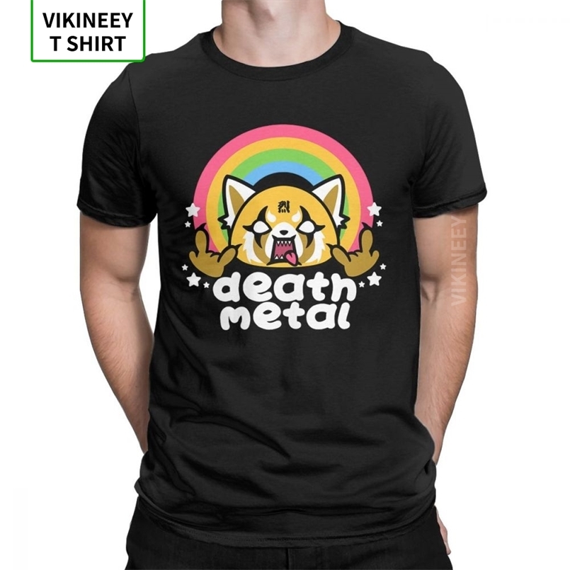 Men Death Metal Aggretsuko Aggressive Retsuko T-Shirt Creative Short Sleeve Tops Purified Cotton Tees Plus Size T Shirts 210420, White
Men Death Metal Aggretsuko Aggressive Retsuko T-Shirt Creative Short Sleeve Tops Purified Cotton Tees Plus Size T Shirts 210420, White