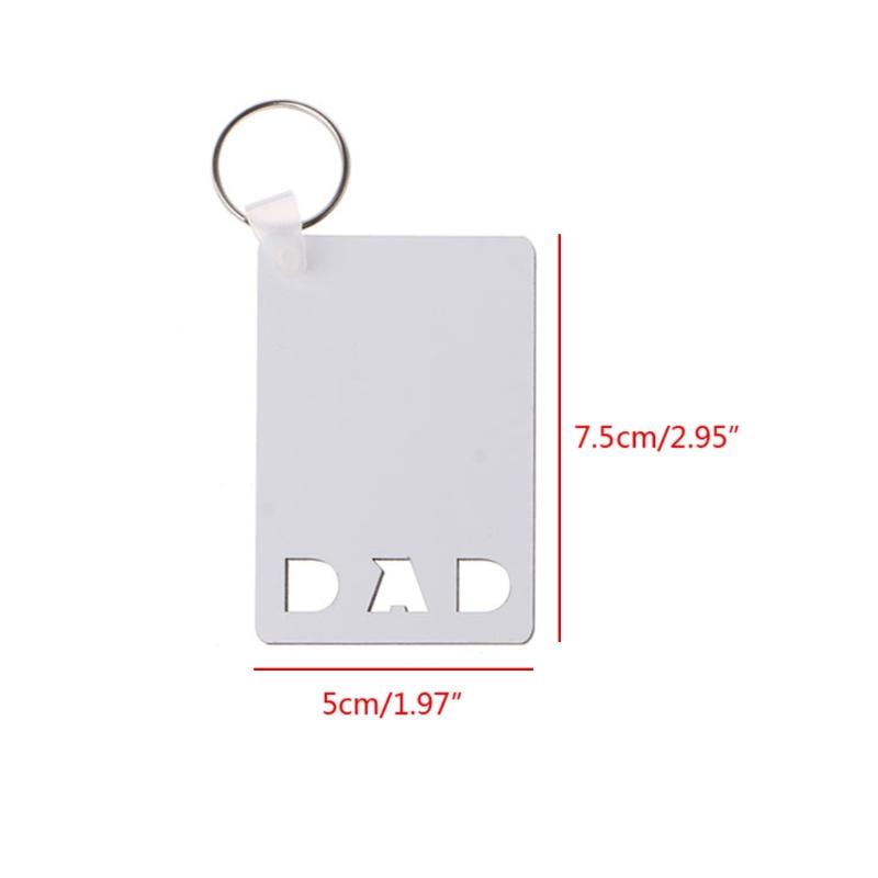 Keychains 652B Sublimation Blanks Heat Transfer Keychain Board Double-Side Printed Blank MDF DIY Pendants
Keychains 652B Sublimation Blanks Heat Transfer Keychain Board Double-Side Printed Blank MDF DIY Pendants