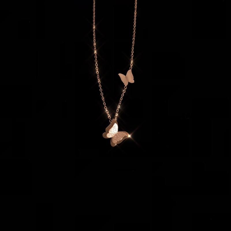 Pendant Necklaces 2021 Fashion Korean Butterfly Stainless Steel Necklace For Women Girls Minimalist Initial Female Jewelry
Pendant Necklaces 2021 Fashion Korean Butterfly Stainless Steel Necklace For Women Girls Minimalist Initial Female Jewelry