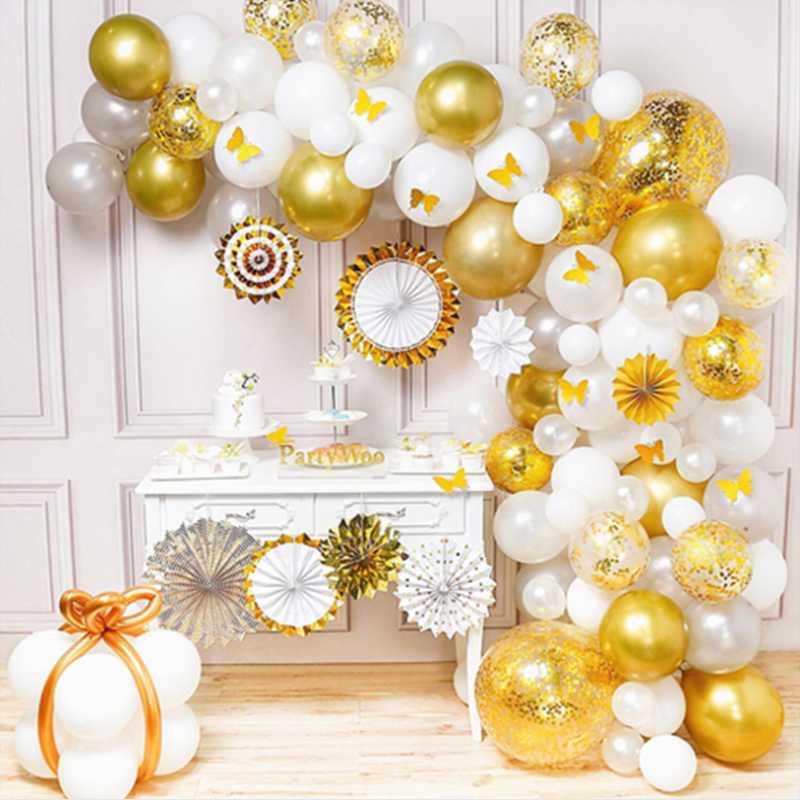 Party Decoration 123Pcs Black White Gold Balloons Garland Arch Kit For Engagement Wedding Birthday Baby Shower Decorations Year 2021
Party Decoration 123Pcs Black White Gold Balloons Garland Arch Kit For Engagement Wedding Birthday Baby Shower Decorations Year 2021
