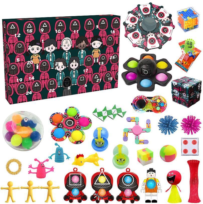Squid Game Push Bubble Blind Box Antistress Fidget Toys Christmas Advent Countdown Calendar Toy Gift Boxes
Squid Game Push Bubble Blind Box Antistress Fidget Toys Christmas Advent Countdown Calendar Toy Gift Boxes