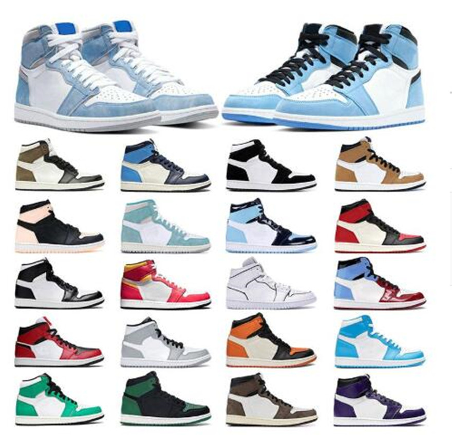 AIR Mens Jumpman jordon 1 OG High basketball shoes mid aj chicago royal toe black metallic gold pine green black UNC Patent women j1 Sneakers trainers US size 12 13, As pic
AIR Mens Jumpman jordon 1 OG High basketball shoes mid aj chicago royal toe black metallic gold pine green black UNC Patent women j1 Sneakers trainers US size 12 13, As pic