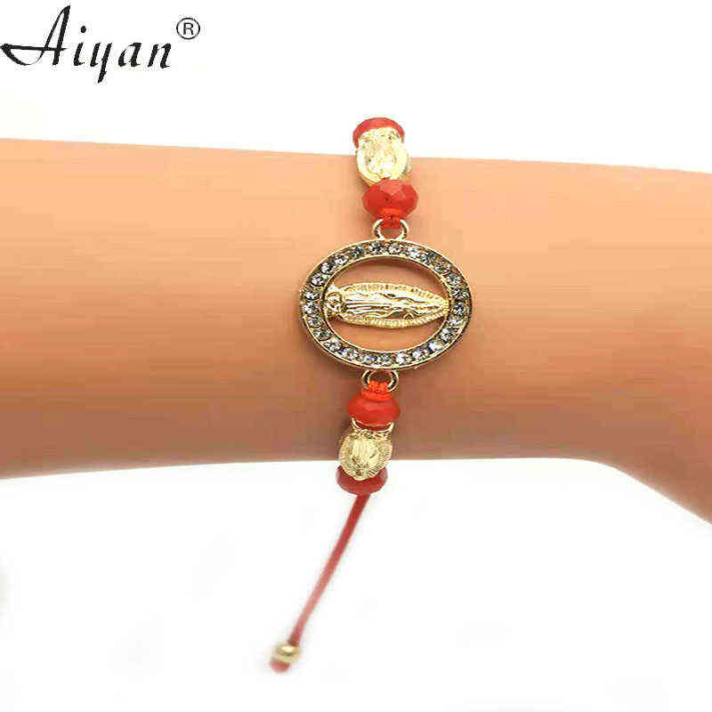 12 Pieces Religion Jesus Virgin Maria And Father Hand-Woven Bracelet Metal Sculpture Can Worn By Men And Women As Gifts 220117