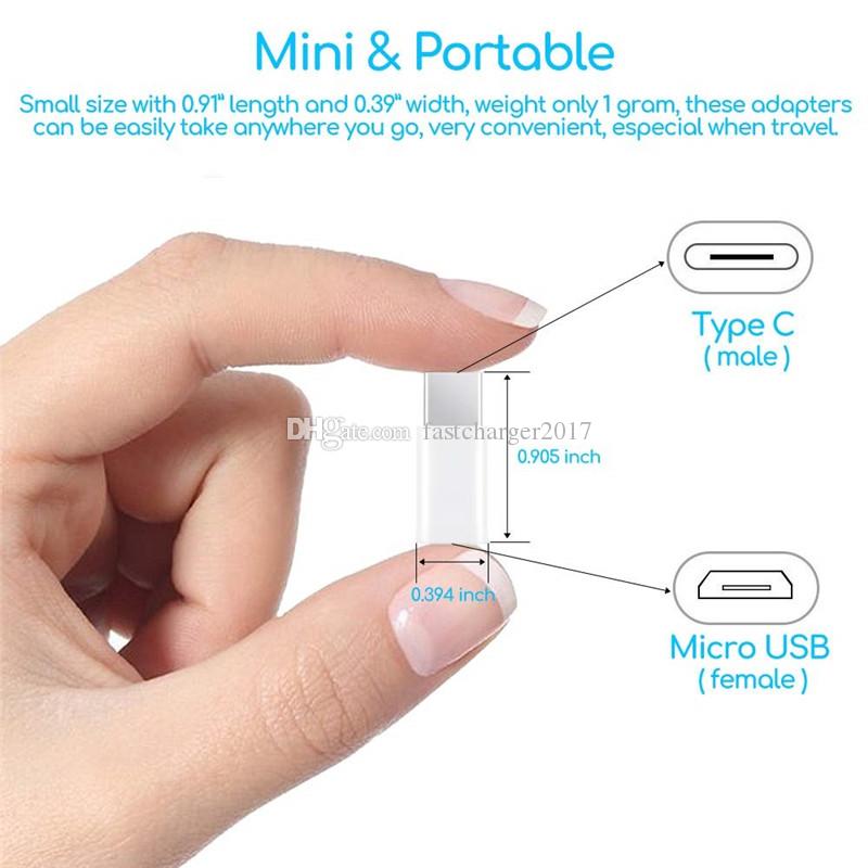 Small Micro USB To USB-C Adapter Mobile Phone Adapter Type-c Interface Data Line Converter For Samsung Xiaomi Huawei