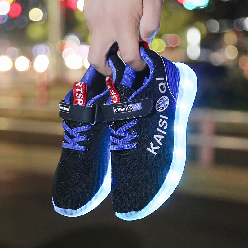 Size 25-35 2019 New Arrival Kids Shoes for Girl Boys Glowing Luminous Sneakers with Light Childrens LED Shoes USB Charging, Black
Size 25-35 2019 New Arrival Kids Shoes for Girl Boys Glowing Luminous Sneakers with Light Childrens LED Shoes USB Charging, Black