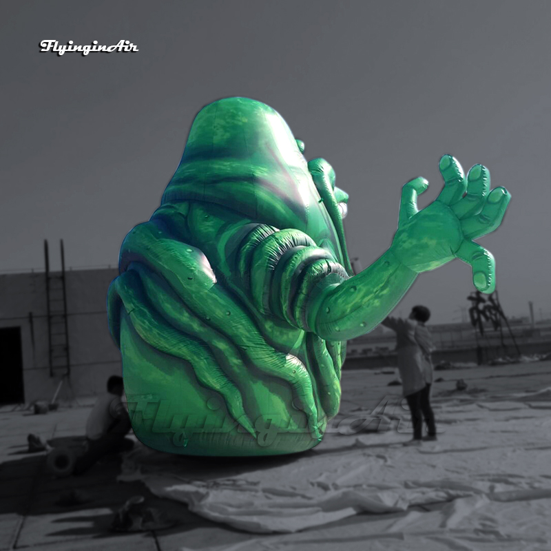 Scary Large Inflatable Slimer Ghostbusters Ghost Character Balloon Air Blow Up Green Monster For Halloween Decorations