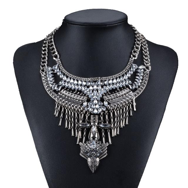 Chokers Vintage Sliver Color Maxi Choker Necklace Women Luxury Crystal Large Collar Jewelry Ethnic Big
Chokers Vintage Sliver Color Maxi Choker Necklace Women Luxury Crystal Large Collar Jewelry Ethnic Big