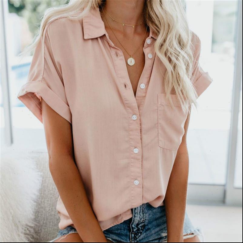 womens shirts shirt summer blouses feminine blouse short sleeve female turn down collar button, White
womens shirts shirt summer blouses feminine blouse short sleeve female turn down collar button, White