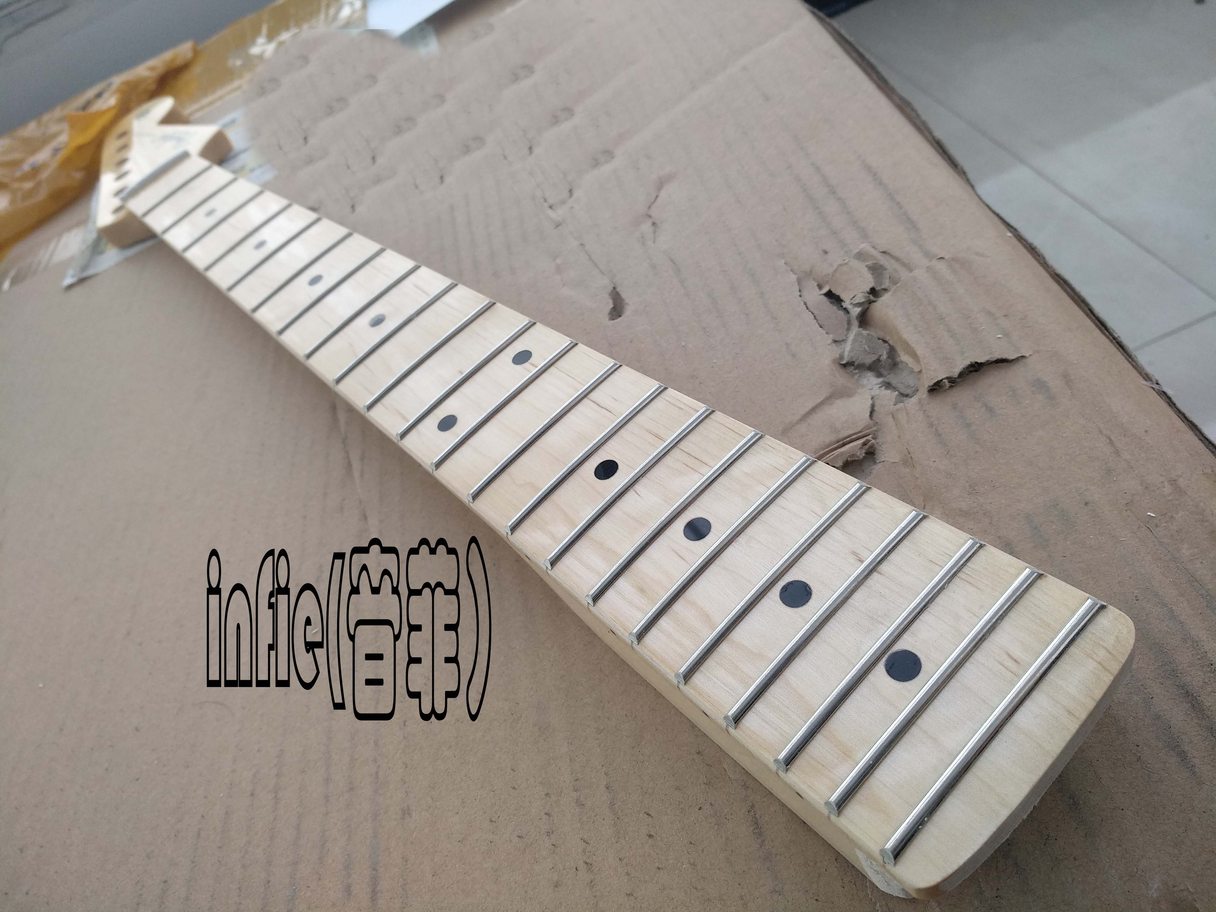 Other Retail Supplies New sstratocaste-r big headstock Factory Custom 6 Strings Maple Electric gGuitar Neck with 22 Frets Office Guitar accessories от DHgate WW
