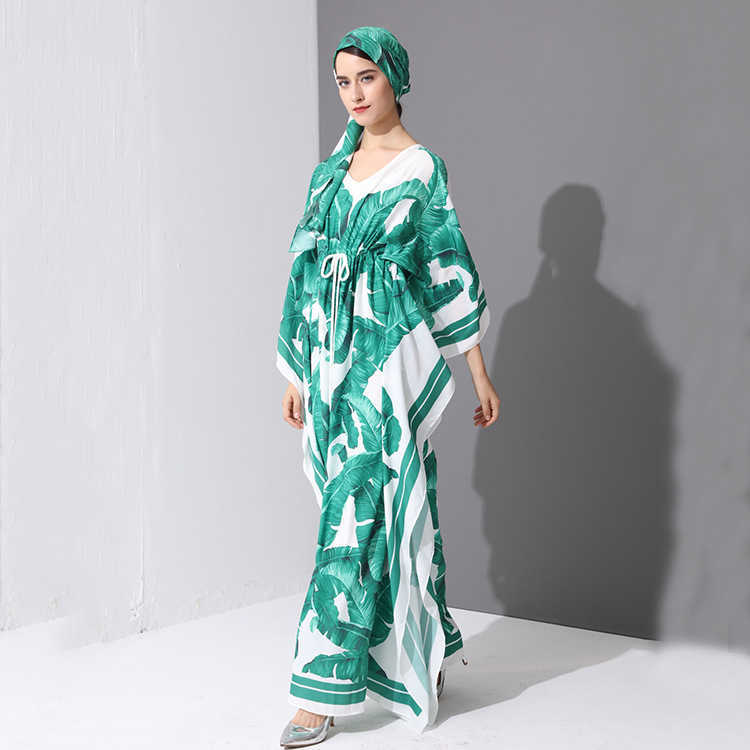 Plus Size Women's Long Print V Neck Loose A-Line Batwing Sleeve Ankle-Length Dresses for Women 210615, Green
Plus Size Women's Long Print V Neck Loose A-Line Batwing Sleeve Ankle-Length Dresses for Women 210615, Green