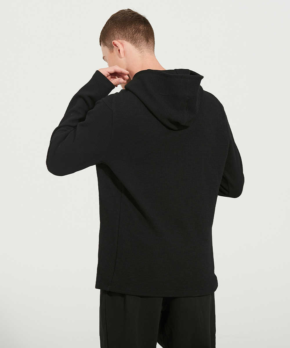 Men's Stitch Sports Hoodie Sweater Solid Color Loose Trend Running Fitness Yoga Top Workout Casual Fashion hooded Coat