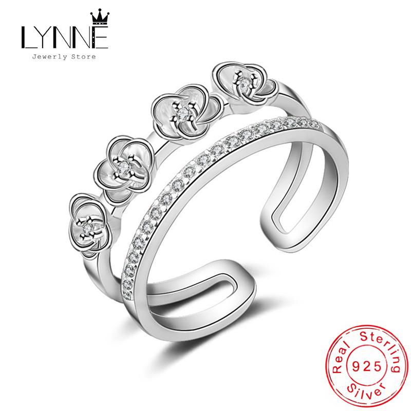 Cluster Rings Romantic Rose Flower 925 Sterling Silver Resizable Rhinestone Lucky Clover Double Layers Ring For Women Jewelry Gift
Cluster Rings Romantic Rose Flower 925 Sterling Silver Resizable Rhinestone Lucky Clover Double Layers Ring For Women Jewelry Gift