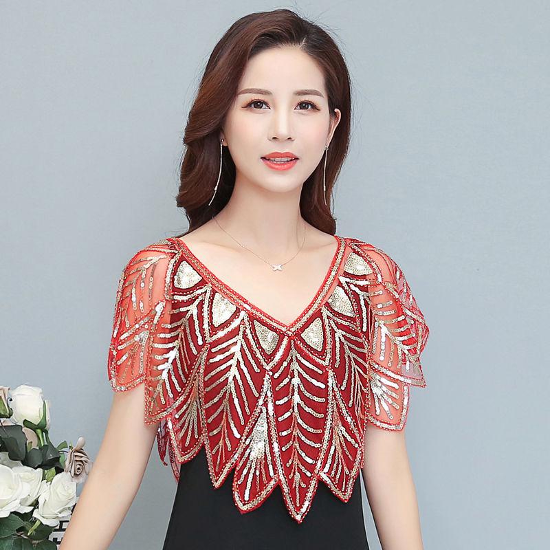 Scarves Women's Vintage 1920s Shawl Beaded Sequin Bolero Flapper Evening Cape Sequined Mesh Slim Fashionable 4630
Scarves Women's Vintage 1920s Shawl Beaded Sequin Bolero Flapper Evening Cape Sequined Mesh Slim Fashionable 4630