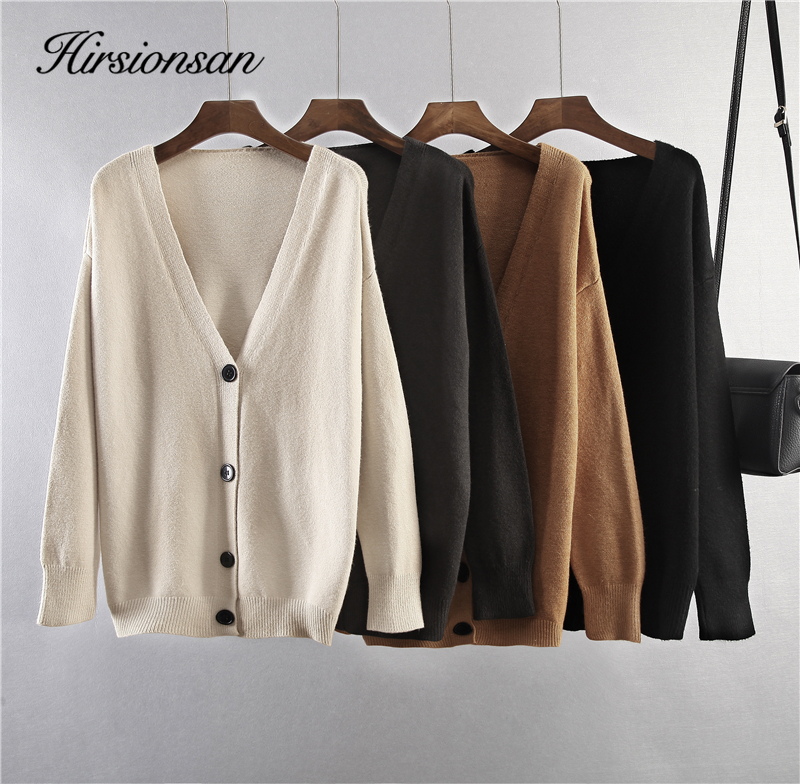 Hirsionsan Soft Knitted Cardigan Women 2021 Autumn Winter Korean V Neck Khaki Sweater for Girls Chic Oversized Ladies Clothes, Black
Hirsionsan Soft Knitted Cardigan Women 2021 Autumn Winter Korean V Neck Khaki Sweater for Girls Chic Oversized Ladies Clothes, Black