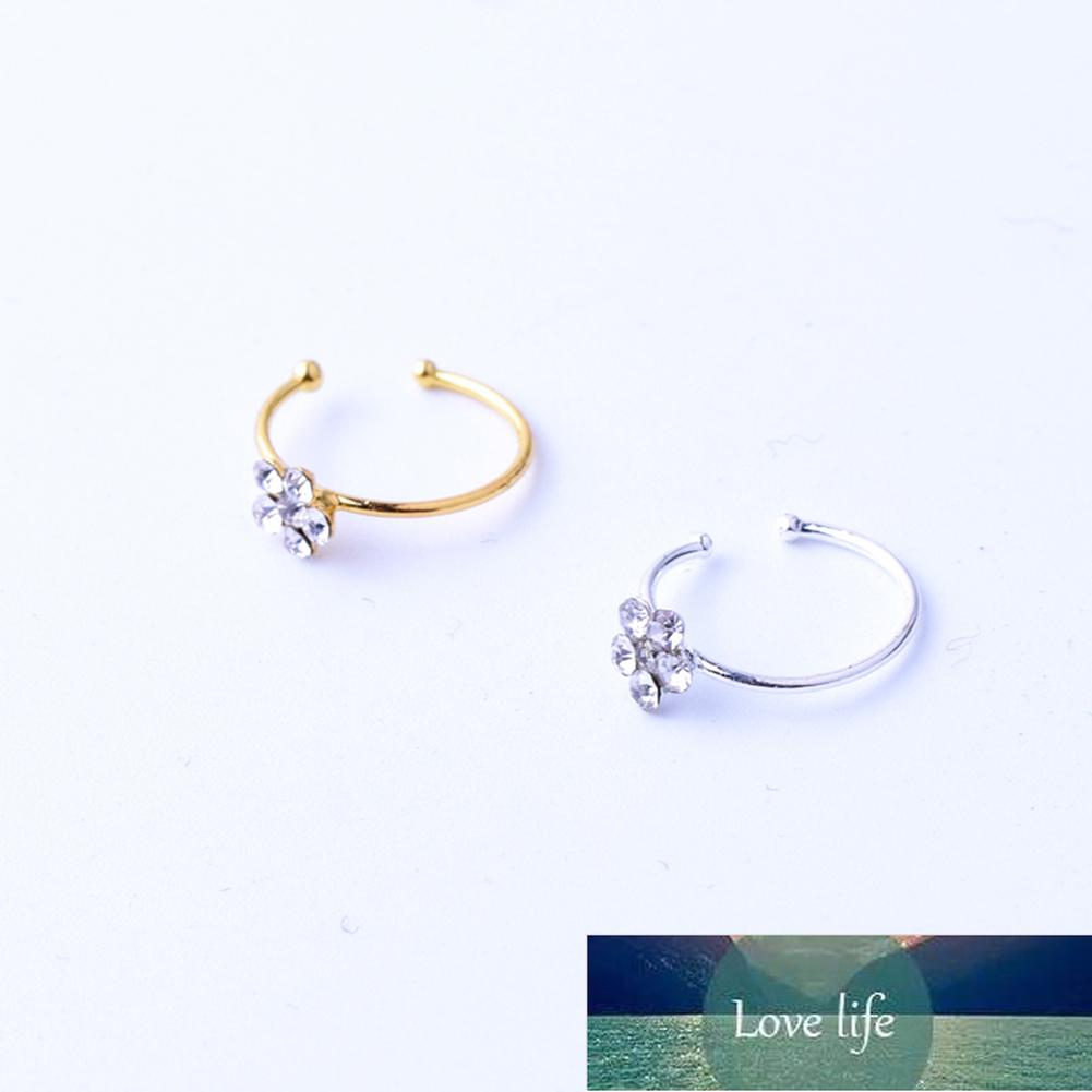 Men Women Fake Crystal Nose Piercing Body Jewelry Floral Nose Hoop Nostril Nose Ring Tiny Flower Helix Cartilage Tragus Ring
Men Women Fake Crystal Nose Piercing Body Jewelry Floral Nose Hoop Nostril Nose Ring Tiny Flower Helix Cartilage Tragus Ring