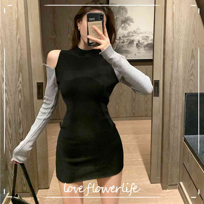 Design Knit Dress Women Spring Long Sleeve Slim Sexy Mini Sweater Dress Female Elegant Party Dress Korean Chic 210521, Red and black
Design Knit Dress Women Spring Long Sleeve Slim Sexy Mini Sweater Dress Female Elegant Party Dress Korean Chic 210521, Red and black