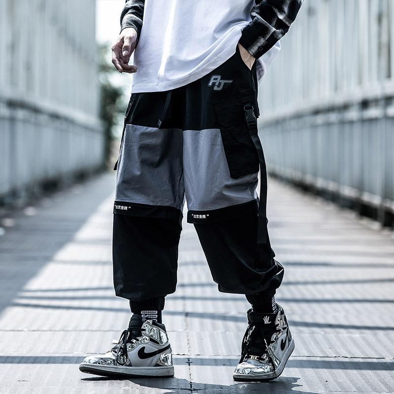 BYBB'S DARK Joggers Men Cargo Pants Patchwork Detachable Short Pant Sweatpants Streetwear 2021 Fashion Trousers Male BB202 Men's