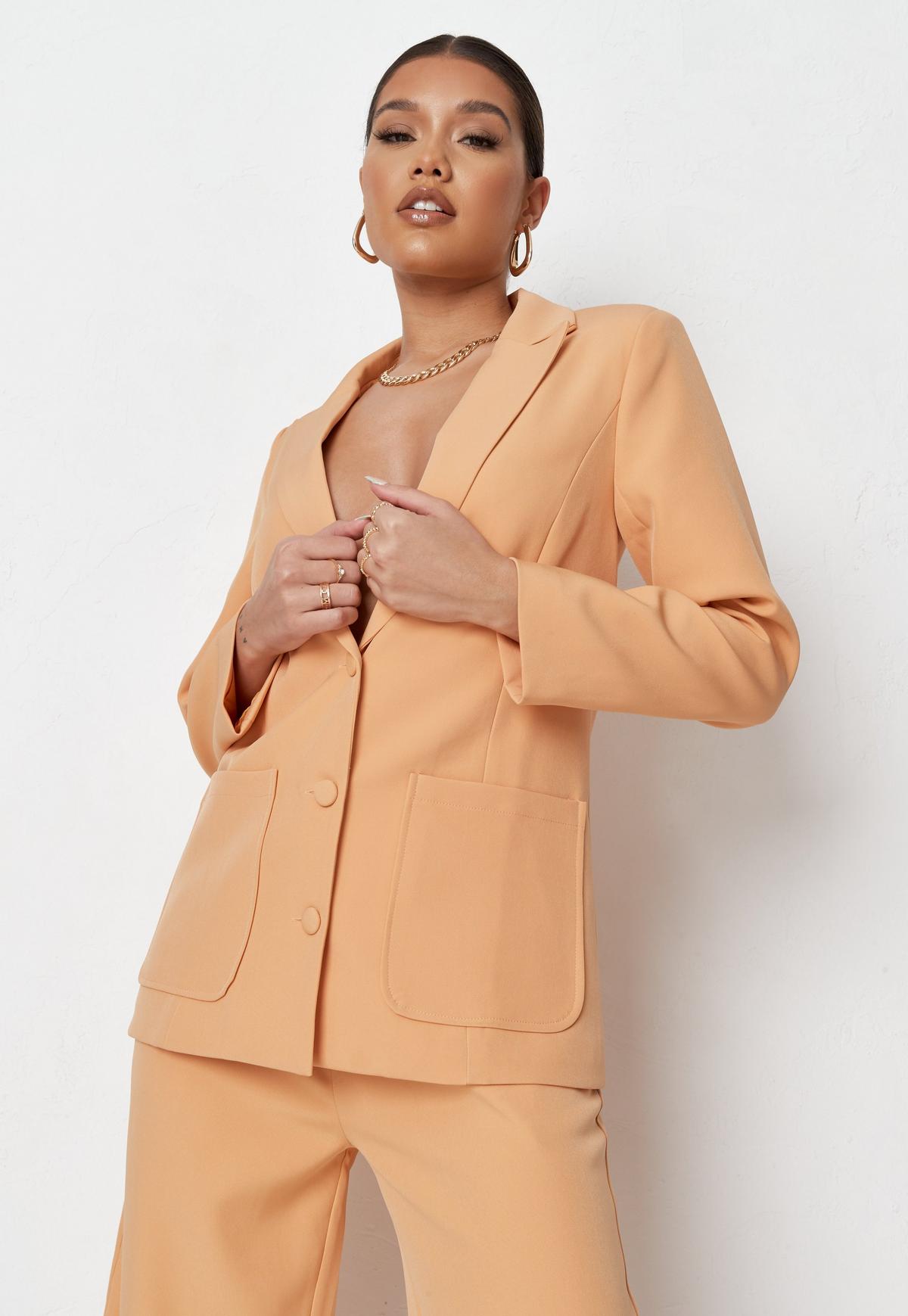 Fashion Women Pants Suits Slim Fit Two Pieces Blazer Suit Ladies Prom Party Wedding Wear Outfit (Jacket+Pants)