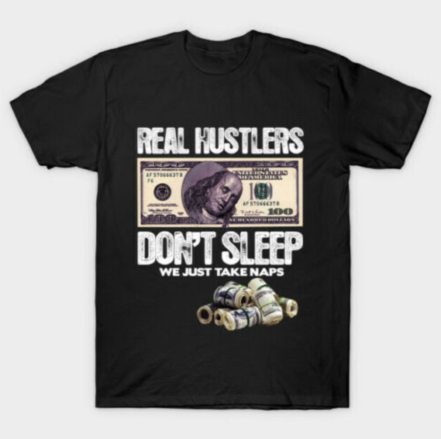 R1 Real Hustler Don't Sleep Money Cash Benjamin Franklin Funny Black T-shirt, White;black
R1 Real Hustler Don't Sleep Money Cash Benjamin Franklin Funny Black T-shirt, White;black