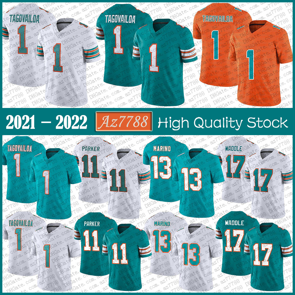 MIA 1 Tua Tagovailoa 17 Jaylen Waddle Mens Football Jersey 11 DeVante Parker 13 Dan Marino Stitched Jerseys High Quality Stock, Shown
MIA 1 Tua Tagovailoa 17 Jaylen Waddle Mens Football Jersey 11 DeVante Parker 13 Dan Marino Stitched Jerseys High Quality Stock, Shown