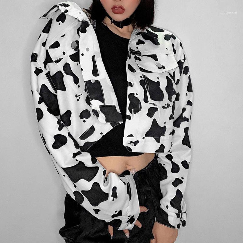 Women' Jackets Autumn Short Jacket Women Button Long Sleeve Fashion Cow Print Zipper Denim Open Front Jean Ladies Basic Street Coat, White
Women' Jackets Autumn Short Jacket Women Button Long Sleeve Fashion Cow Print Zipper Denim Open Front Jean Ladies Basic Street Coat, White