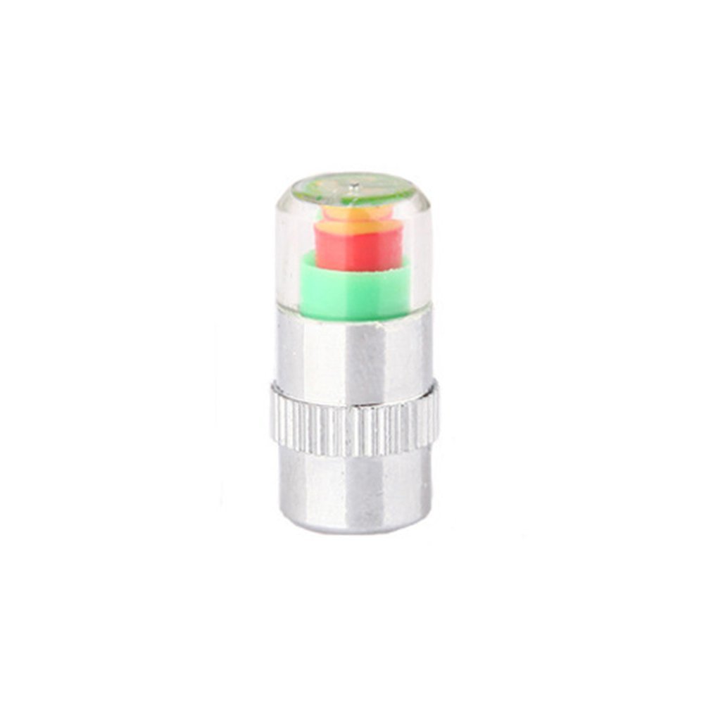 4 Stex/set Auto Tire Pressure Monitor Ventieldopjes Air Alert Band Ventieldopje Pressure Sensor Monitor Light Cap Indicator