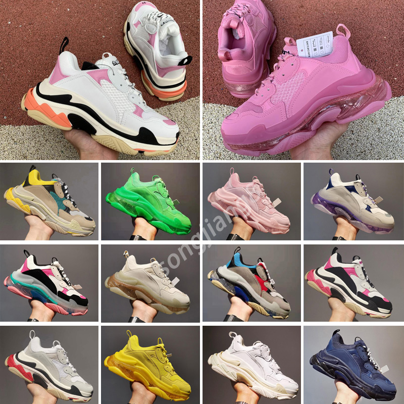 2022 Paris Triple-s clear sole casual shoes triple black white red light pink blue old dad men fashion sneakers beige neon green clean bottom women platform sneaker, Color 27
2022 Paris Triple-s clear sole casual shoes triple black white red light pink blue old dad men fashion sneakers beige neon green clean bottom women platform sneaker, Color 27