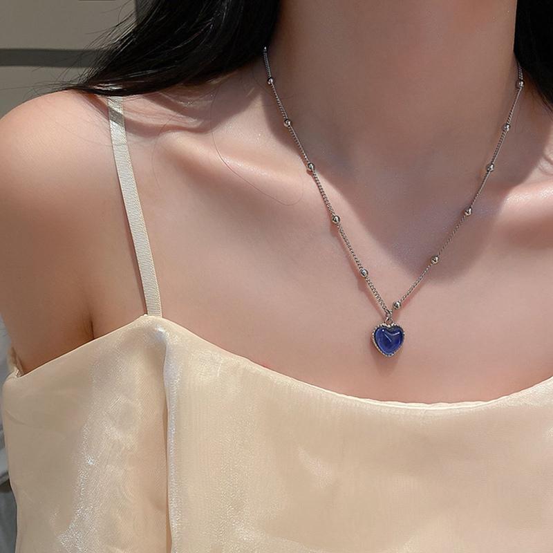 Pendant Necklaces Big Crystal Heart Necklace For Women Full Rhinestone Chain Collar Titanic Of Ocean Blue Love Forever Jewelry
Pendant Necklaces Big Crystal Heart Necklace For Women Full Rhinestone Chain Collar Titanic Of Ocean Blue Love Forever Jewelry