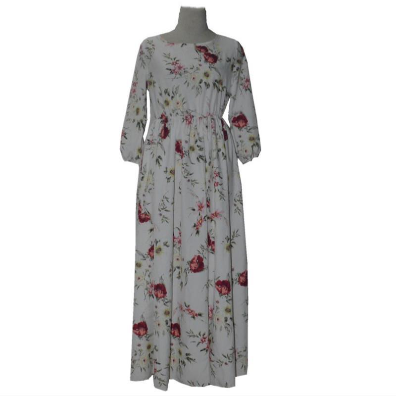 womens women dress maxi boho tunic loose casual floral print summer beach evening party long sundress, Black;gray
womens women dress maxi boho tunic loose casual floral print summer beach evening party long sundress, Black;gray