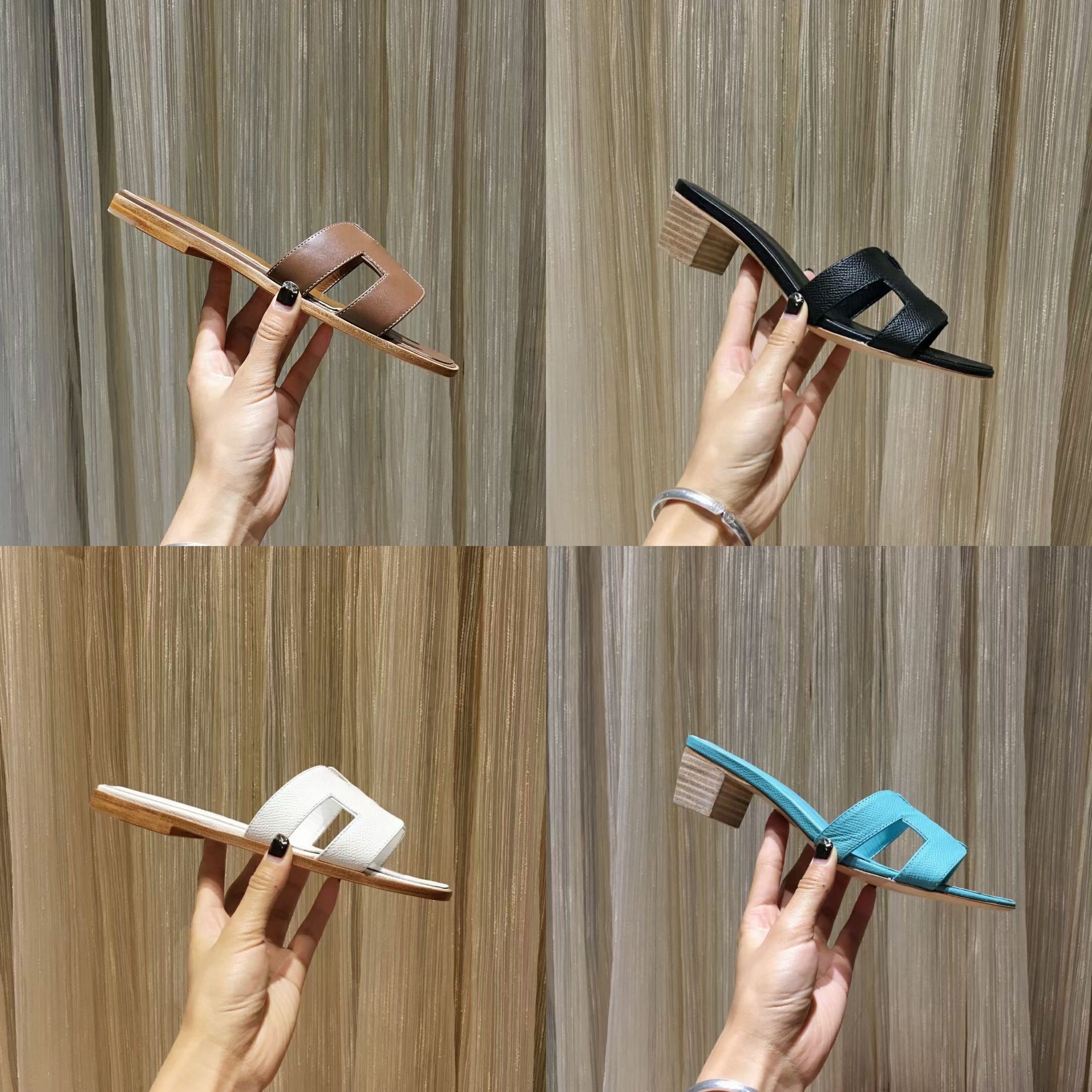 Luxury Oran Sandal Designer Women Flat Slippers High Heels Summer Leather Slides Fashion Beach Sexy Shoes Flip Flops Top Quality With Box 278, Color 7
Luxury Oran Sandal Designer Women Flat Slippers High Heels Summer Leather Slides Fashion Beach Sexy Shoes Flip Flops Top Quality With Box 278, Color 7