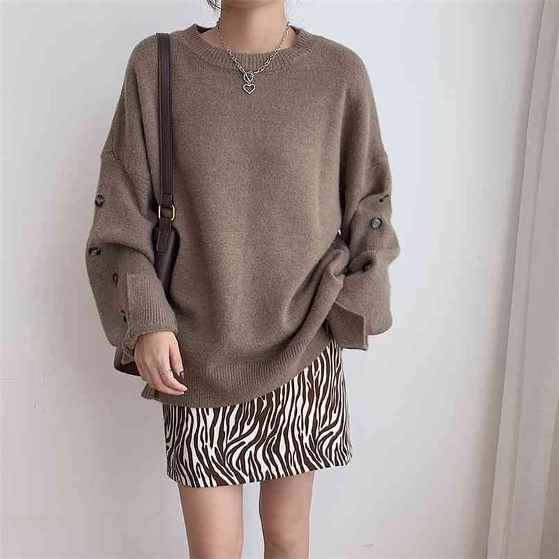 Fashion women's sweater autumn fashionable simple style wild loose lazy round neck pullover 210520, White
Fashion women's sweater autumn fashionable simple style wild loose lazy round neck pullover 210520, White