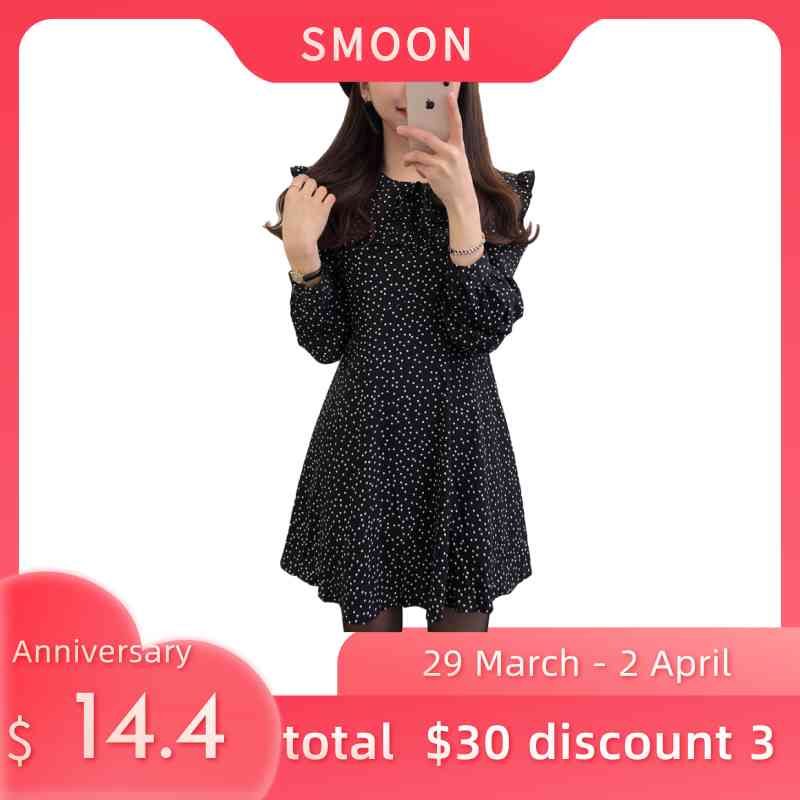 SXL Plus Size New Spring Dress Girls Boho Autumn Female Vintage Dress Party oversize long Sleeve Women Dresses Robe Vestido 210401