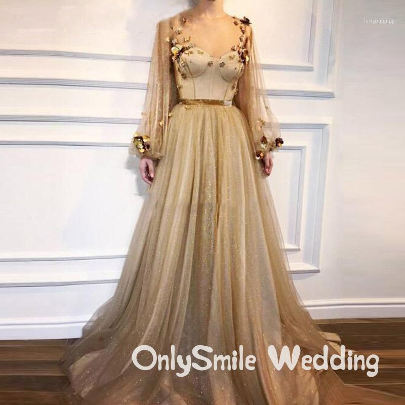Glitter Tulle Gold Long Prom Dresses 2021 Illusion Sleeves Sheer A Line Formal Gowns Zipper Back Elegant Evening Dress1, Picture color
Glitter Tulle Gold Long Prom Dresses 2021 Illusion Sleeves Sheer A Line Formal Gowns Zipper Back Elegant Evening Dress1, Picture color