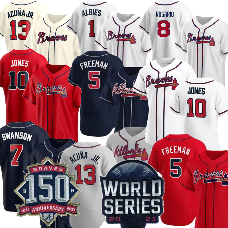 2021 World Series 150th Atlanta 5 Freddie Freeman Braves Jerseys Austin Riley Ozzie Albies Dansby Swanson Adam Duvall Ronald Acuña Jr. Ender Inciarte Eddie Rosario 159, Men s-6xl
2021 World Series 150th Atlanta 5 Freddie Freeman Braves Jerseys Austin Riley Ozzie Albies Dansby Swanson Adam Duvall Ronald Acuña Jr. Ender Inciarte Eddie Rosario 159, Men s-6xl