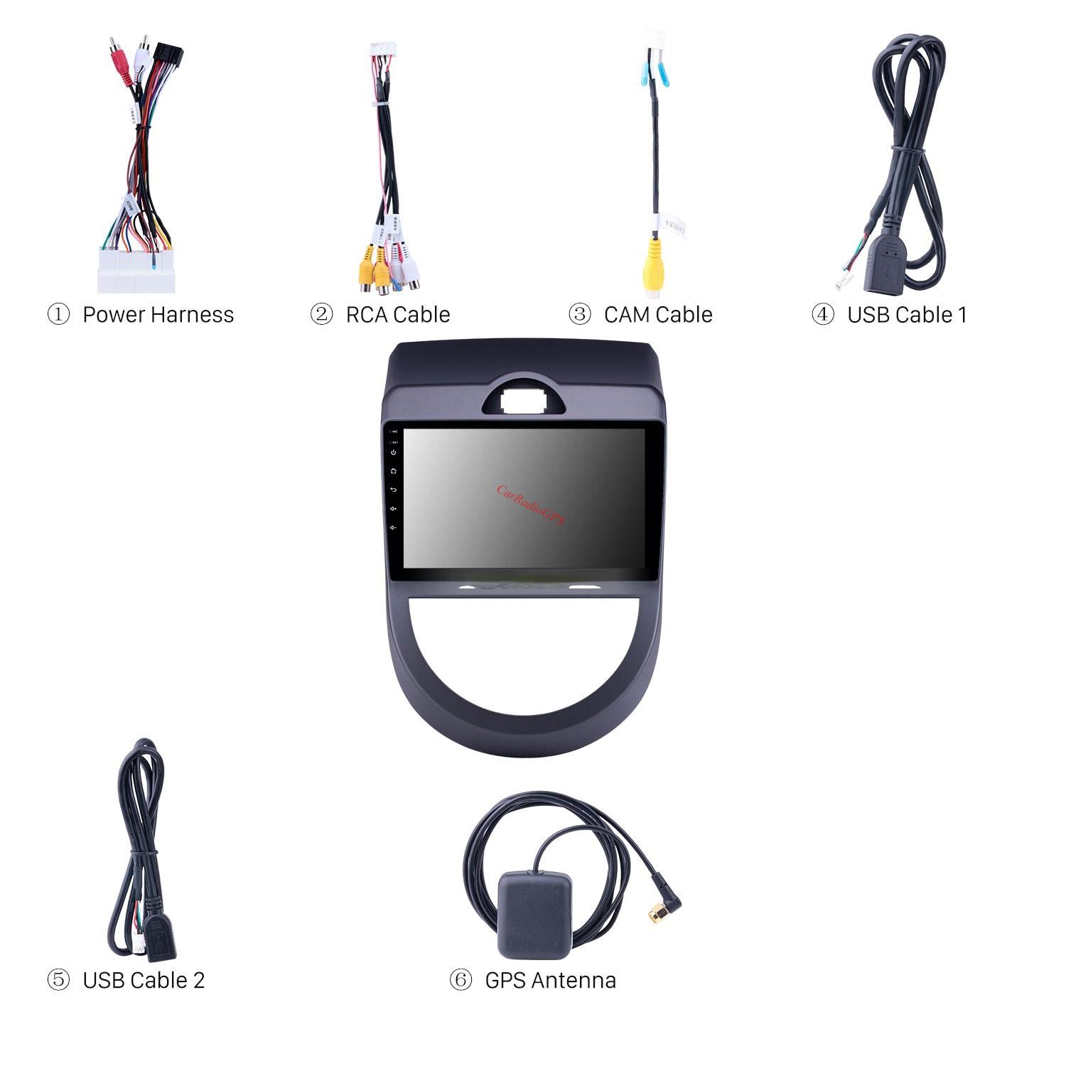 Touch Screen Car Dvd Player Multimedia System Android Double Din Stereo for Kia Soul 2010-2013