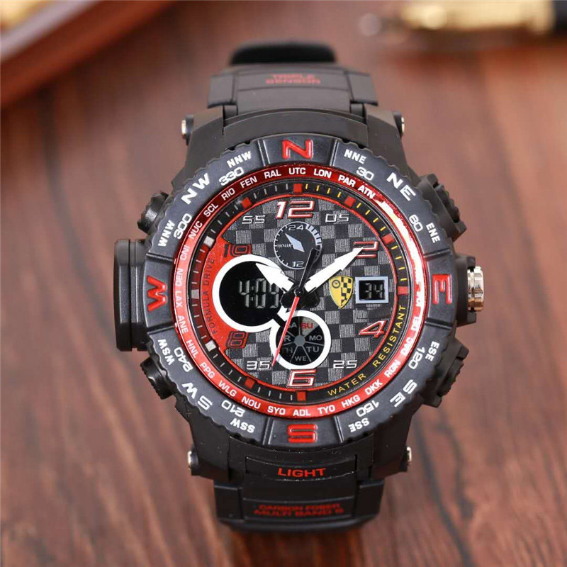 Brand Watches Men Women LED Digital Display Analog Multifunction Rubber Strap Sport Wrist Watch G37, Black white
Brand Watches Men Women LED Digital Display Analog Multifunction Rubber Strap Sport Wrist Watch G37, Black white