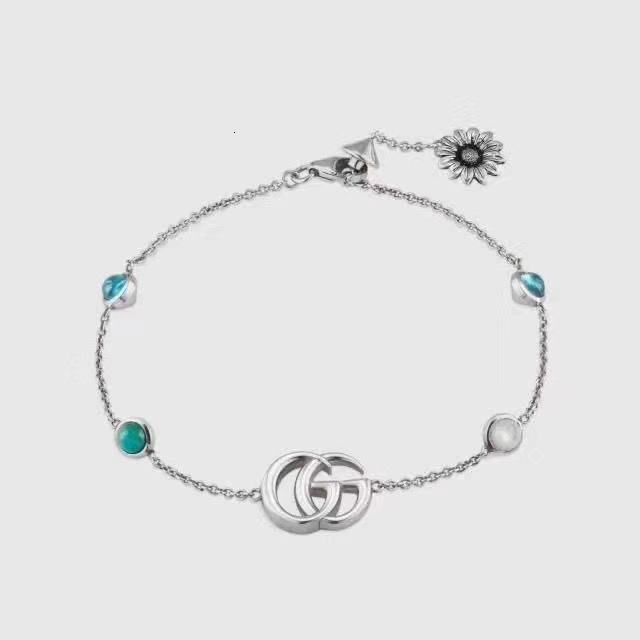 Gujia Sterling Silver Double g Daisy Pearl Turquoise Bracelet Women's Fashion Hip Hop Trendsetter Women's Tassel New Bracelet, Golden;silver
Gujia Sterling Silver Double g Daisy Pearl Turquoise Bracelet Women's Fashion Hip Hop Trendsetter Women's Tassel New Bracelet, Golden;silver