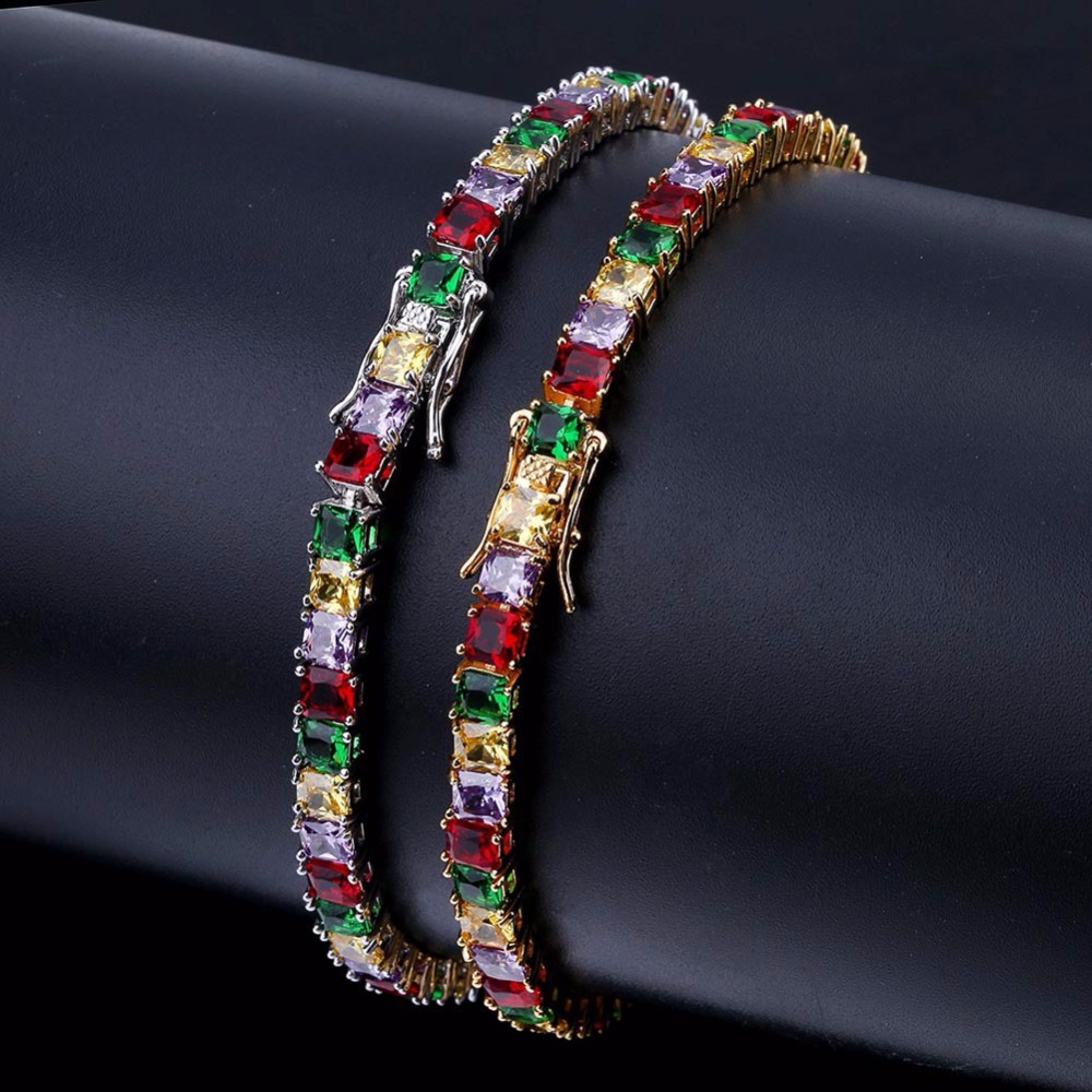 new fashion Hip hop bling iced out Jewelry Mixed Color Cubic Zircon Bracelet Bling Iced Out 1 Row AAA CZ Stone Men's Copper Tennis Chain Free Send Gif for women
new fashion Hip hop bling iced out Jewelry Mixed Color Cubic Zircon Bracelet Bling Iced Out 1 Row AAA CZ Stone Men's Copper Tennis Chain Free Send Gif for women